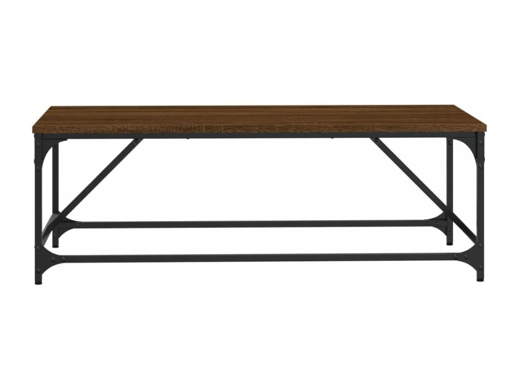Coffee table, brown oak, 100x50x35 cm, engineered wood, AFCR26198