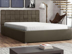 Chicyla 106 Double Brown Bed 200x200 Upholstery Slatted Base 220x223x93cm UYGS28564