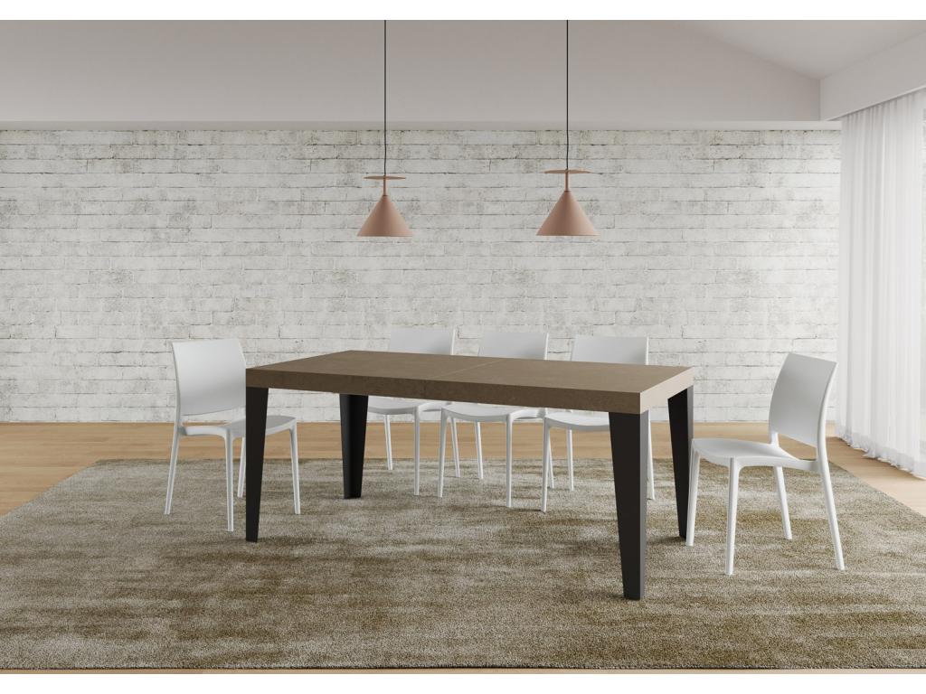 Extendable table 90x180/440 cm Flame Premium Meublori anthracite legs