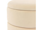 ZASE handmade stool 37.5x37.5x41 ivory NSDN34430