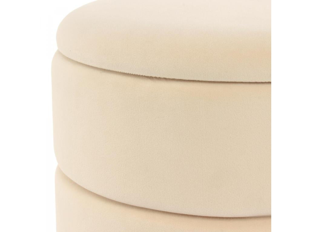 ZASE handmade stool 37.5x37.5x41 ivory NSDN34430