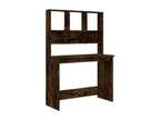 Desk with shelves, smoked oak, 102x45x148 cm, engineered wood, SQQJ01173