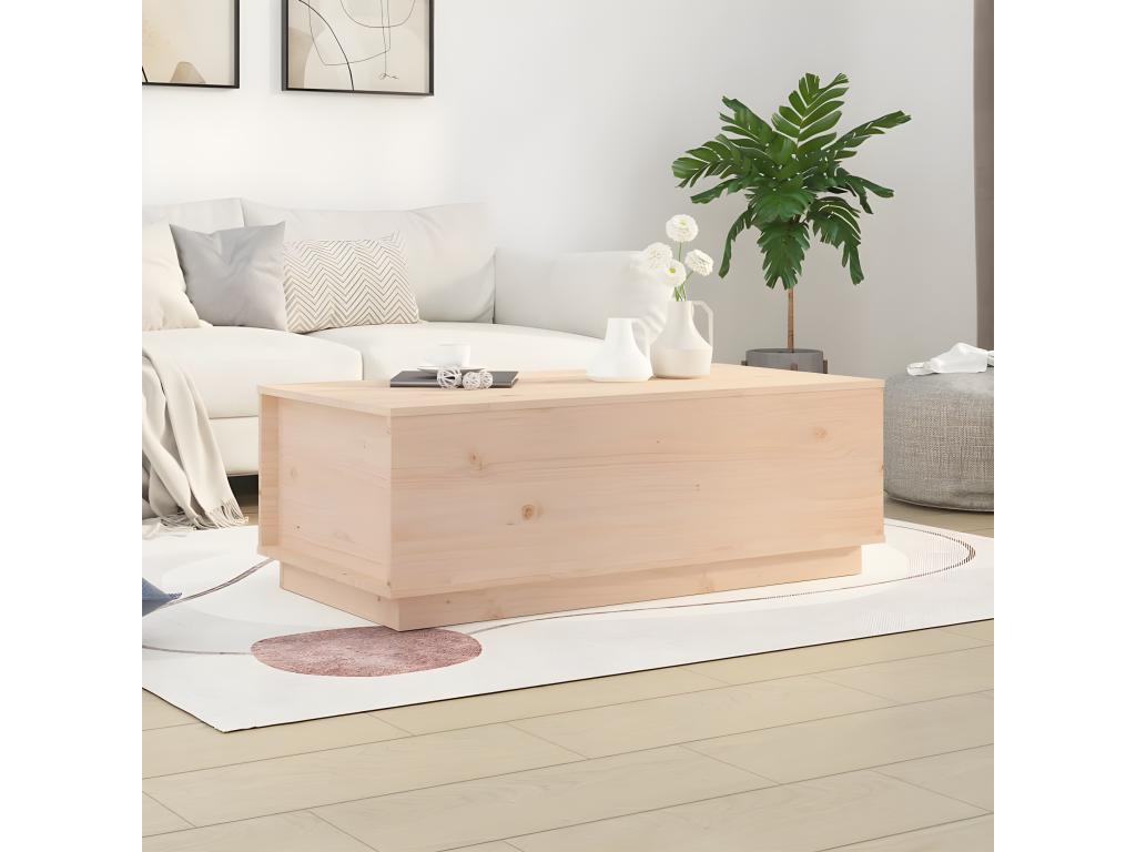 Coffee table 100x50x35 cm Solid pine wood PYRE34251