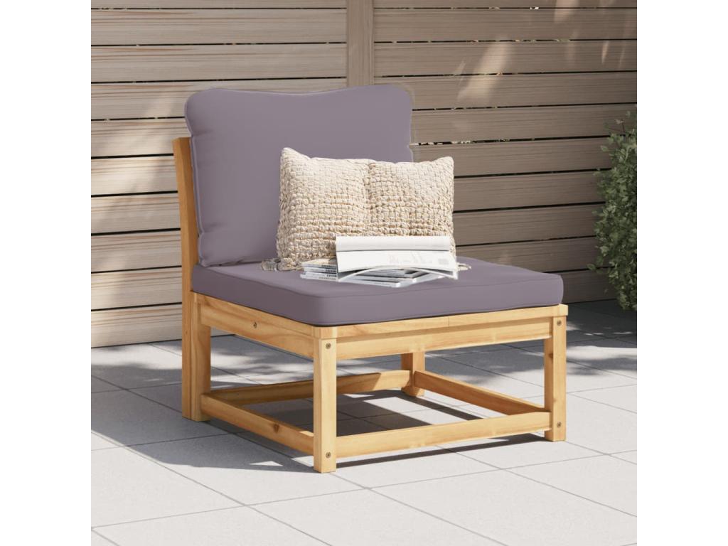 Domopure solid wood garden furniture set with cushions CEOP68830