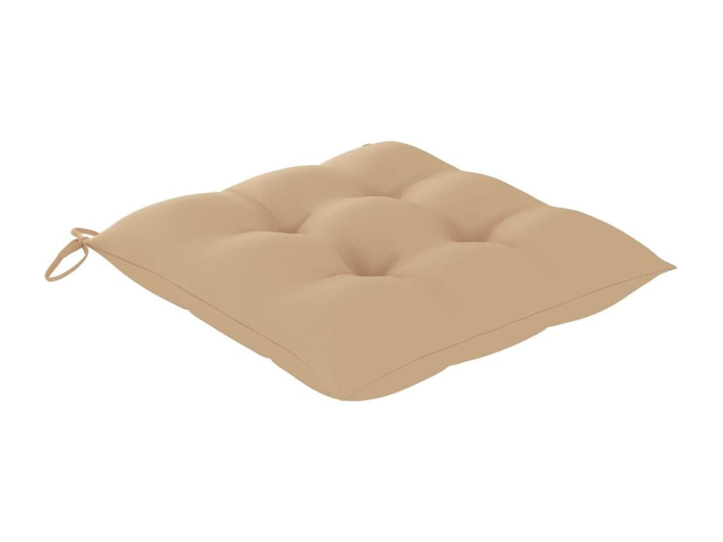 Domopure Solid Garden Chairs with Tea Table and Cushions DLCQ42480