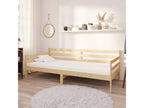 Bed with mattress 90x200 Solid pine wood 16 CLKM94056
