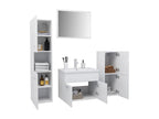 White Bathroom Furniture Set 8 HNLO75641