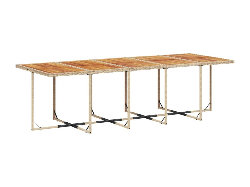 15-piece beige garden dining set with cushions JJVY75338