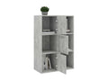 Concrete Grey Storage Cabinet 60x29.5x90 OCFS64348