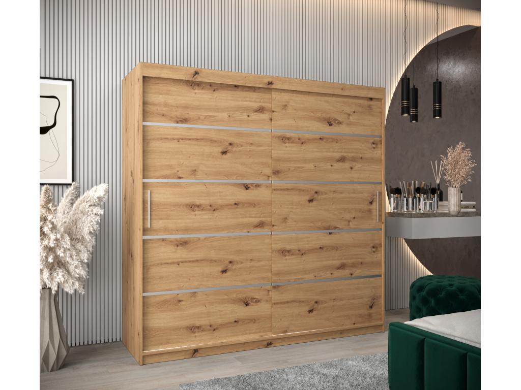 Domopure 1 Sliding Door Wardrobe 200/200/62 2 Doors Domopure BVMA01290