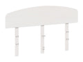 White headboard 135 cm solid pine wood DSSI67416