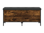Smoked oak storage bench 102x42x45 engineered wood RZSZ05674