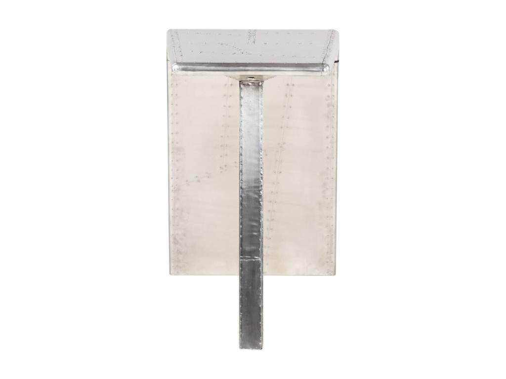 Silver metal desk/table 112x50x76 cm 02 0023970 KTYL04625