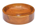 Brown wooden bathroom sink 40x40x10 cm 02 0002869 TDYV70238