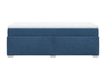 Domopure bed base with mattress, blue, 80x200 cm, fabric JHLL89598