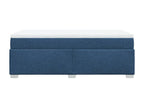 Domopure bed base with mattress, blue, 80x200 cm, fabric JHLL89598