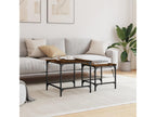 Nesting coffee tables, 2 pieces, smoked oak, engineered wood OEZK12182