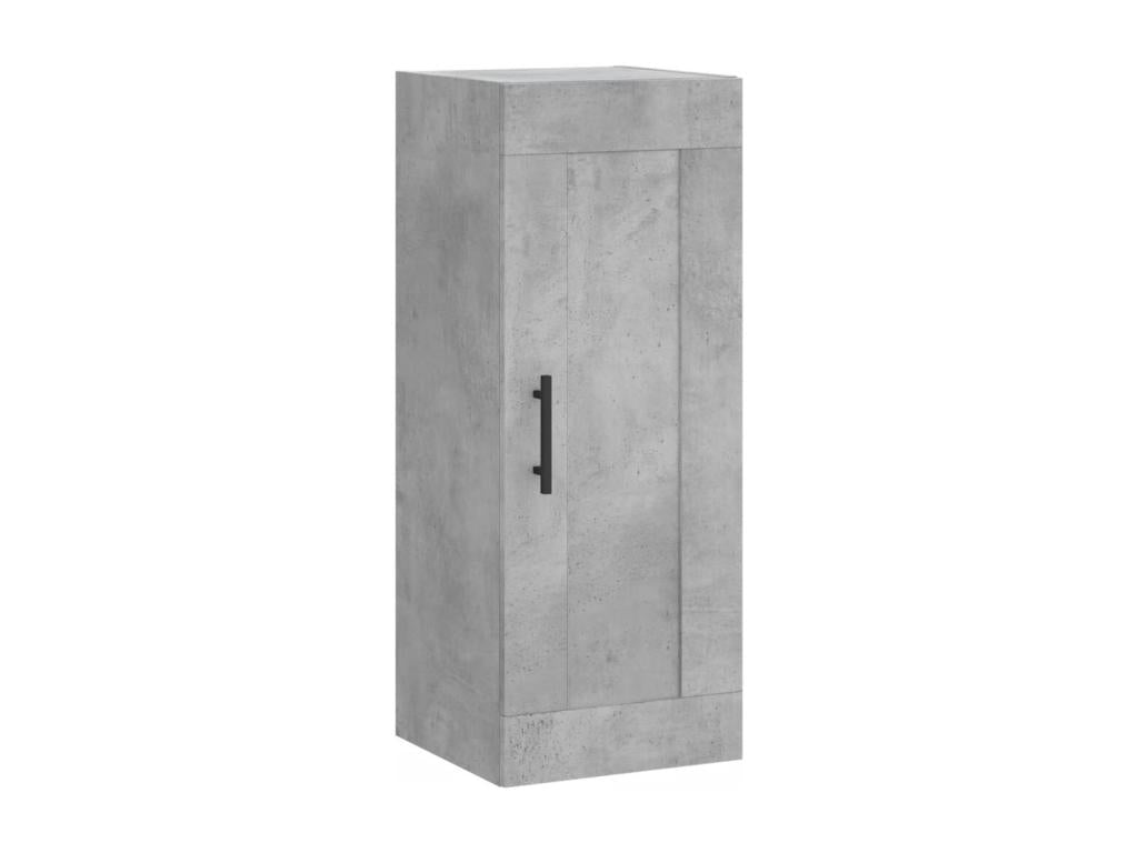 Concrete grey wall cabinet 34.5x34x90 cm engineered wood WVRR25886
