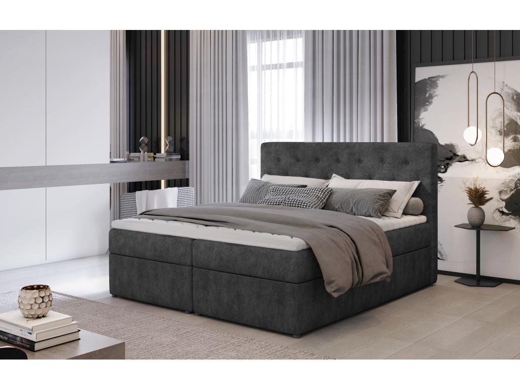 Domopure Spring Bed Domopure M 160x200 / Fabric-Grey FWII85622