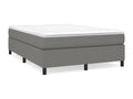Bed frame without mattress, dark grey, 140x200 cm, fabric, UGFZ50817
