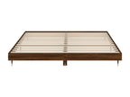 Brown oak bed frame 180x200 cm engineered wood SBYU29648