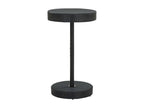 Black garden table 60.5x106 cm, woven resin SGRO67450