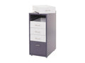 Domopure T851 cabinet with drawers, 69x28x41cm, 5 drawers - dark grey/white - grey fo XQOJ00911