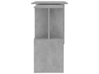 Corner desk, concrete grey, 200x50x76 cm, engineered wood, LKFX71549