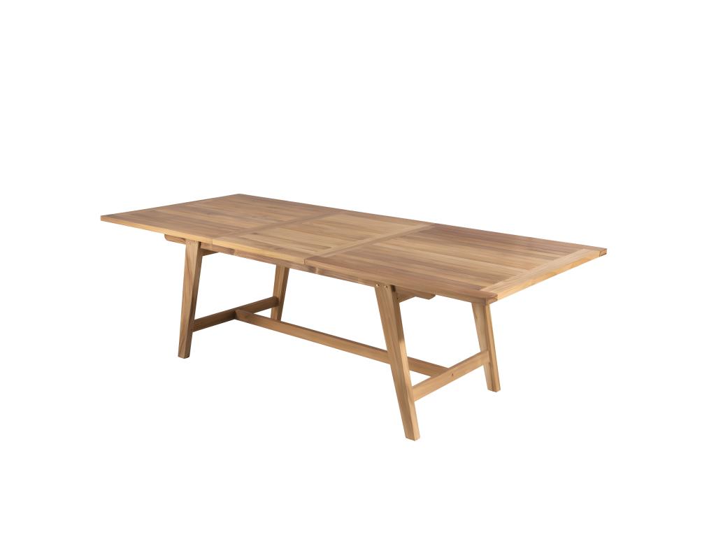 Chicyla - Garden table for 8/10 people - rectangular Chicyla extendable 180/240x100x75 cm in teak wood MTUX47643