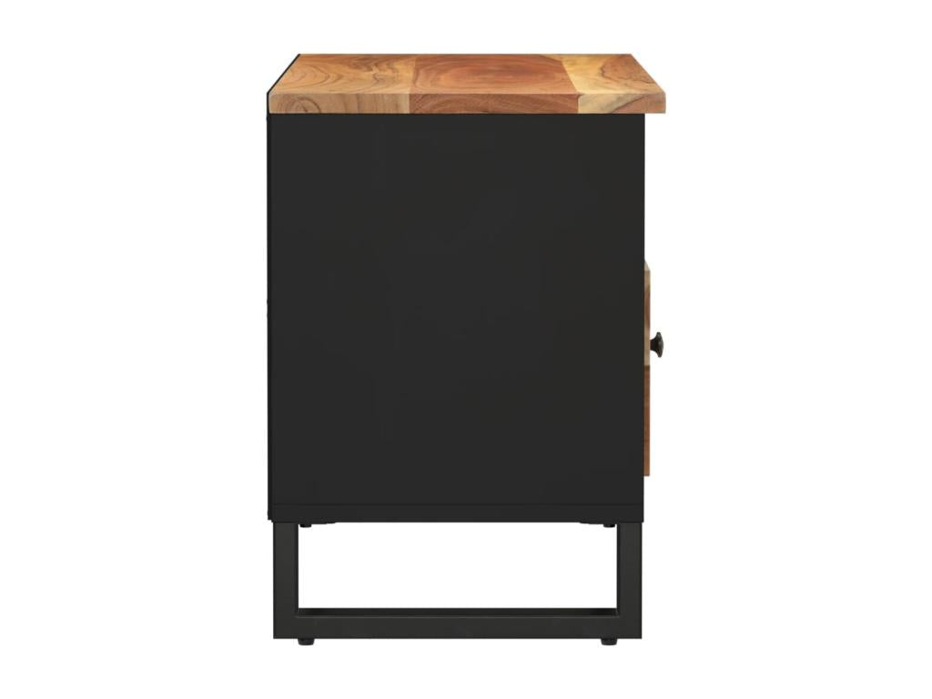 TV stand 80x33x46 cm solid Domopure wood and engineered wood CLWX20815