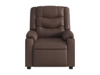 Brown Faux Leather Reclining Armchair VBON42352