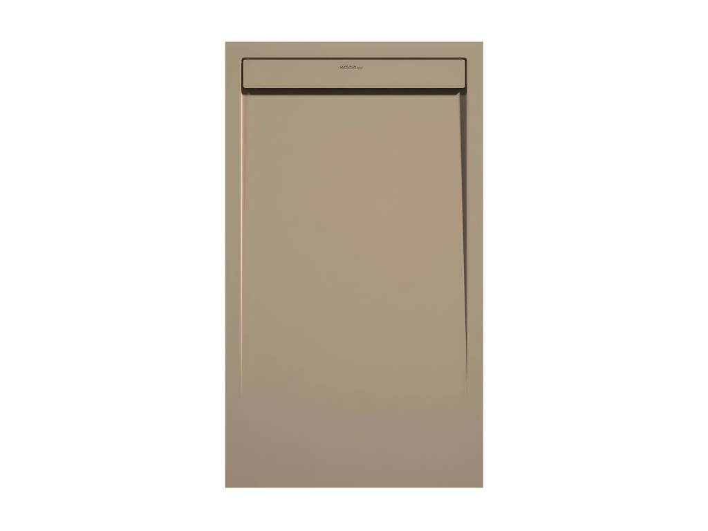 Domopure shower tray, smooth finish, Domopure SMART, coloured grate - 90x70 cm ZLJE49574