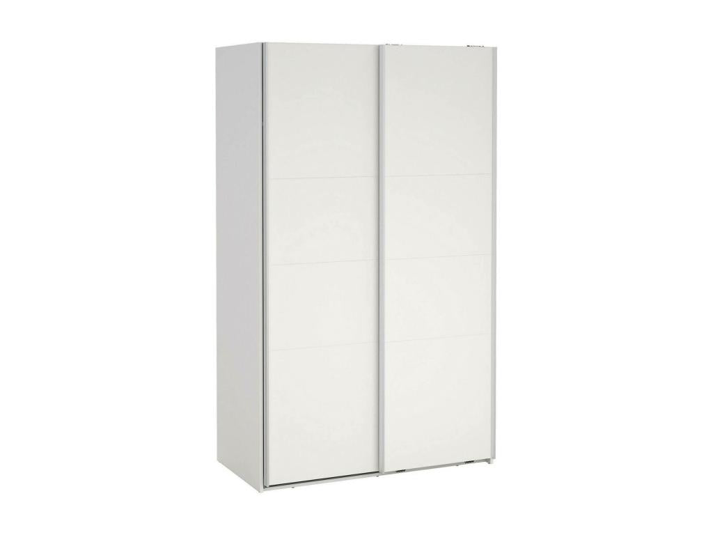 Domopure 2-Door Multipurpose Wardrobe, Multifunctional Furniture, Shoe Rack, Shoe Storage for Wardrobe, 119x65x200 cm, White, ITRM28860