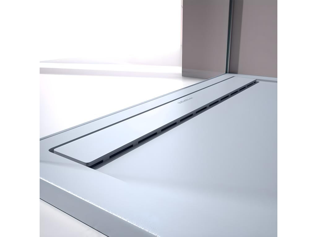 Domopure SMART Smooth Finish Grey Shower Tray with Colour Grid - 120x80 cm IMFG87741