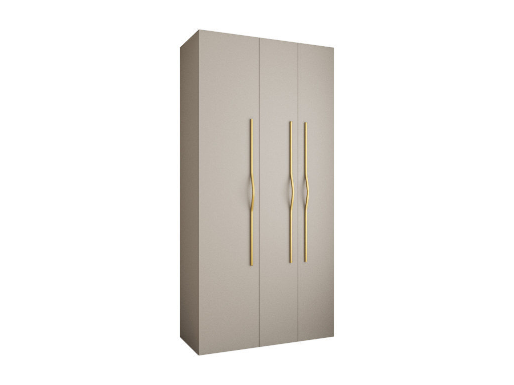 Como 2 245.5/120/40 3-door hinged wardrobe cashmere/gold DKBP74781