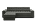 Domopure reversible and convertible corner sofa – Elegance and practicality combined – Dark Grey VBUD82851