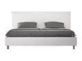 Domopure storage bed, 200x200 cm, white faux leather, Domopure CIXJ32568