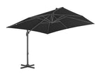 Cantilever parasol, aluminum pole, 300x300 cm, Anthracite, PTWF37845