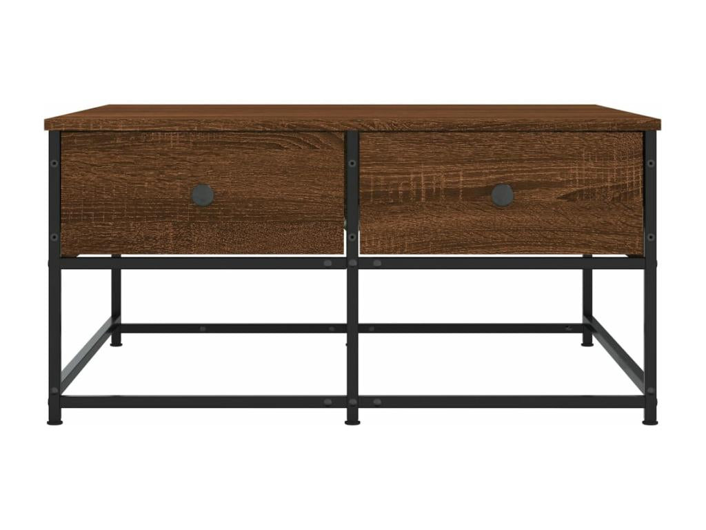Coffee table, brown oak, 80x80x40 cm, engineered wood, OJJN65148