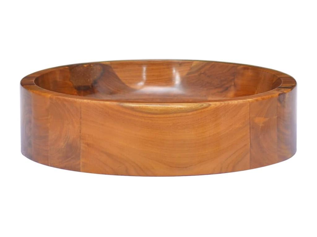 Brown wooden bathroom sink 40x40x10 cm 02 0002869 TDYV70238