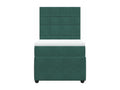 Chicyla bed base with dark green mattress 100x200 cm VVJF03887