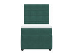 Chicyla bed base with dark green mattress 100x200 cm VVJF03887