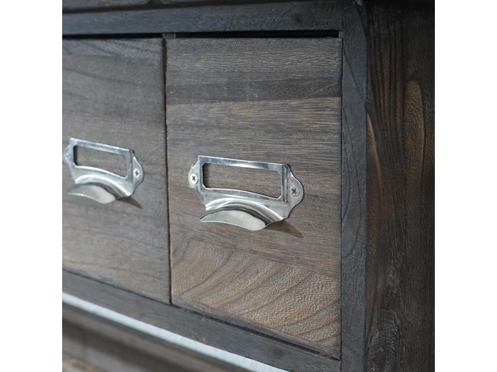 Chicyla-C49 5-drawer brown kitchen shelf EZAK56033