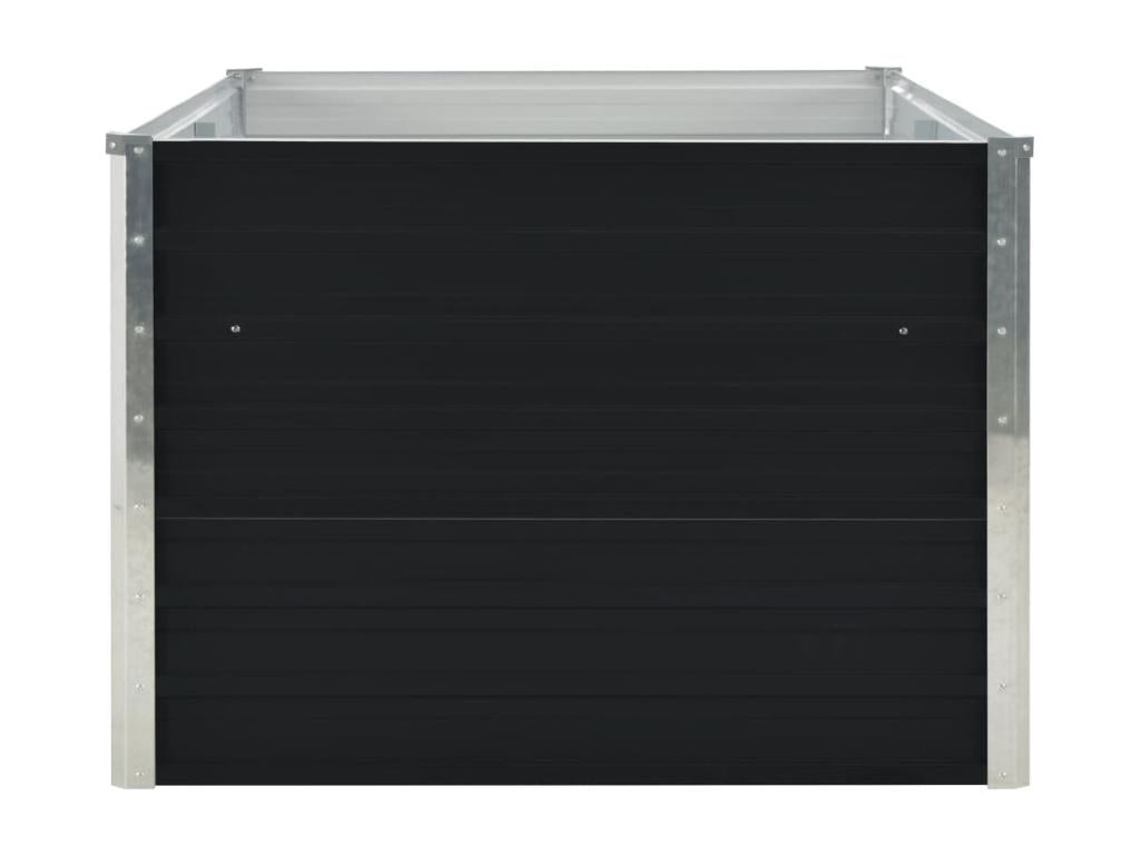Planter 160x80x45 cm Galvanized Steel Anthracite QPWC48340