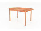 Domopure - Oval table with extension in natural oiled beech heartwood 80x140 HJEO73551