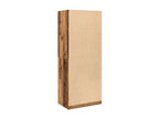 Wardrobe made of aged wood, 80x50x200 cm, engineered wood, LATD41797