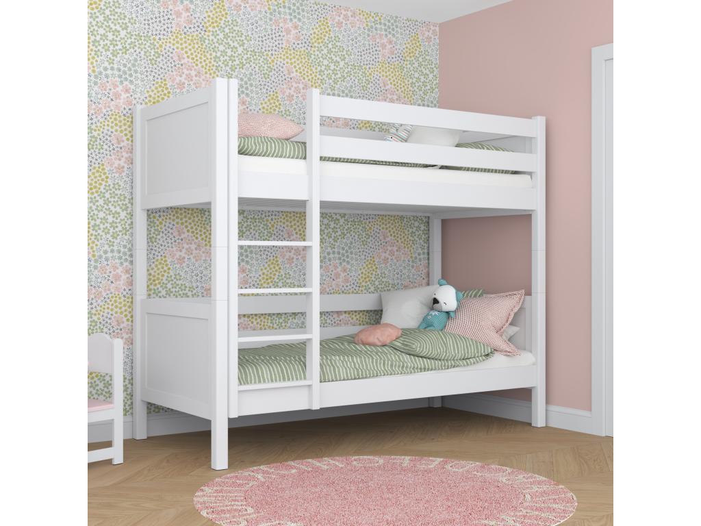 Wooden bunk bed N02 White 80x190 DAEX88264