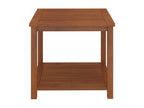 Chicyla Square Side Table, Solid Dark Wood, Chicyla EWRZ55817