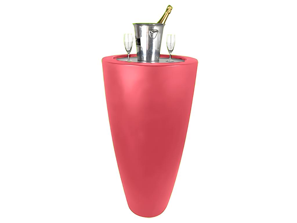 3-in-1 Conical Flower Pot - Standing Table - Champagne Bucket with Stainless Steel Top UBXF85392