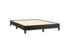 Black bed frame 140x190 Faux leather WCPW61689